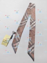 新款 絲巾 Burberry 巴寶莉 經典格紋飄帶絲巾7 認準hkpowerbuy.賣家 禮物 情人節 方巾 圍巾