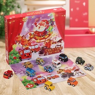 Cross-border Christmas Countdown Calendar Mystery Box Surprise Unpacking Fun Toy Set Pull Back Inertial Car Toy Mystery Box