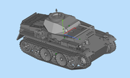D-Series WW2 Light Tank VK Series 3D Printed Model 1:72 Scale Assembled Model LongSkyMiles Military 