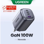 GREEN 100W GaN 4-Port Fast Charger 3C1A 3 Type C 1 USB A Charger