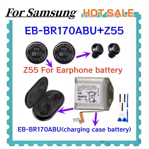 New Battery EB-BR170ABU 270mAh For Samsung Galaxy Buds SM-R170 R170 Earphone Compartment Headset Bat