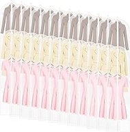Set of 36 Hanging Garment Bag Clear Garment Covers Plastic Clothes Protectors for Hanging Clothes St