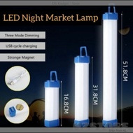 60W/ 80W / 100w USB Emergency Tube LED Lithium Battery Light Rechargeable Tube Lamp Pasar Malam Lamp