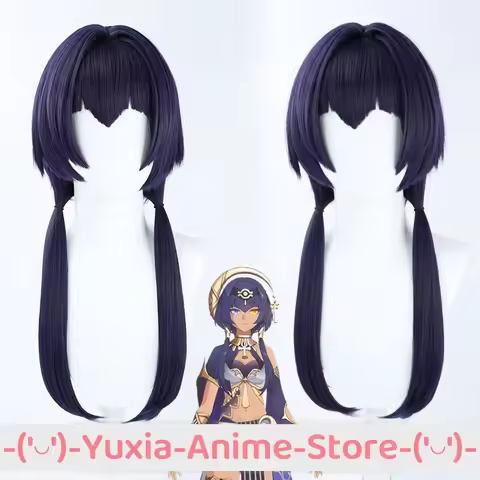 Genshin Impact Candace Cosplay Wig Anime Game Roleplay Party Costume Prop Synthetic Hair Heat Resist