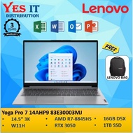 Lenovo Yoga Pro 7 14AHP9 83E30003MJ / 83E30004MJ 14.5'' 3K (Ryzen 7 8845HS, 16GB, 1TB SSD, RTX3050 6