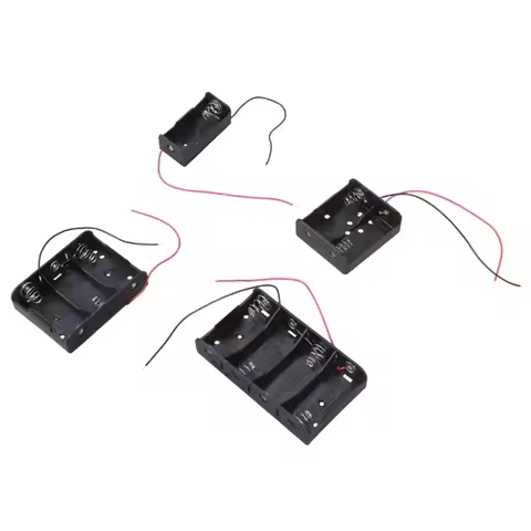 1/2/3/4 Slot LR14 C Battery Holder Storage Box Case LR14 C Battery Box With 2 Pin Cable Line