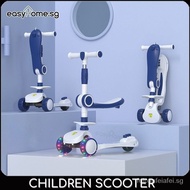 【In stock】Easyhome.sg Children Kids Scooter 588 Led Light Wheels Foldable S3TC