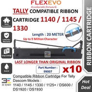 10 Units Compatible Tally Dascom 1145 99007 DS600 DS1920 DS1930 1125+ 1140 1330 80D-8 Black Ribbon C