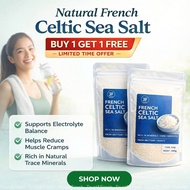 Premium Natural Celtic Sea Salt from France – Unrefined Mineral Sea Salt for Cooking, Hydration & We