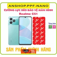 Toughened flexible phone screen protector for Realme C51