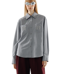 The SRT X16 (TST286) Embroidered SRT Shirt (New Color) เสื้อเชิ้ตแขนยาว ปักโลโก้  SRT บนกระเป๋า 2 ข้