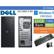 Dell Optiplex 3060 WIFI i5 8th / 1TB HDD / DDR4 16GB Ram /WINDOWS 11 - RM 649.00