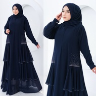 FATIMAH Dress Gamis Set Syari Wanita Ceruty Babydoll Ied Series Lebaran 2025