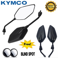 KYMCO VISAR 110 - Motorcycle Side Mirror Long Stem | Stock Dahon Type | Clear Mirror | Free BlindSpot ( 1pair)  High Quality !!