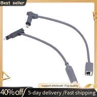 Male to RJ45 Adapter, RJ45-1 RJ-2 Cable RJ45 Female Connectors, 24AWG 1200Mbps Waterproof Cable RJ45