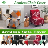 Armless Chair Slipcover High Stretch Accent Chair Cover Modern Slipper Chair Cover for Home Living Room Hotel