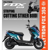 Polytron FOX 350 motorcycle body Striping Sticker Motor
