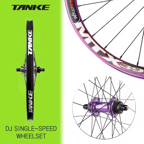TANKE MTB Wheelset 26 inch Disc Brake MTB single-speed DJ AM Enduro DH Wheelset Hub MTX33/39 aluminu