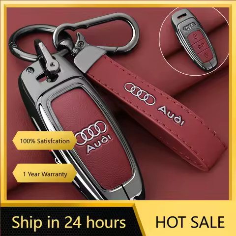 2025 Hot Zinc Alloy Car Key Case Cover Shell Holder Protection For Audi Q8 A6 A3 A8 C8 S6 RS6 A7 S7 