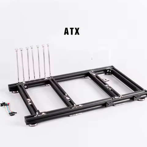 ATX PC Test Bench Aluminum Alloy Computer Case Water Cooling Open Frame Overclock Air Case HTPC Supp