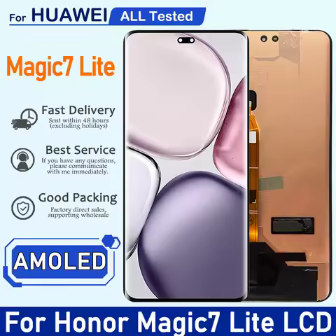 6.78''AMOLED 120Hz For Honor Magic7 Lite BRP-NX1 Display Screen Touch Digitizer For Honor Magic 7 Li