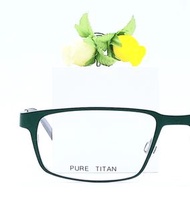 (特價品)日本製造～男裝PURE TITANIUM 草綠色鈦金屬鏡框一副