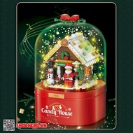 Hộp lego Noel phát nhạc Candy House