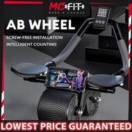 ♡MCFIT Professional Elbow Support AB Wheel Plank Roller Equipment Automatic Rebound Roller Abdominal Muscle❂
