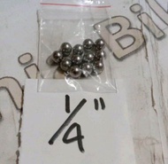 gotri sepeda atau pelor atau ball bearing isi 12 pc ukuran 1/4 3/16 1/8 untuk freehub hub pedal sep