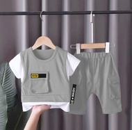 COD PAKAIAN ANAK LAKI LAKI BAJU LENGAN PENDEK ANAK SETELAN ROMPI ANAK LAKI LAKI DAN PEREMPUAN BAJU D