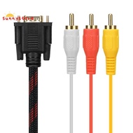 Adapter Cable, Cable  Audio Cable VGA to AV Cable 15 Pin to 3  Audio AV Cable Adapter for HDTV PC DV