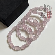 Jeli Asli Merah Jambu Kristal Gula Kiub Gelang Manik Kiub Gula DIY Merah Jambu Kristal Longgar Manik