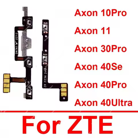 Power Volume Flex Cable For ZTE Axon 10 11 30 40 Pro Axon 40Se 40 Ultra Side On OFF Power Volume But