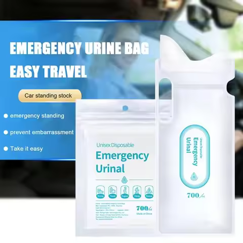 4PCS 700ml Disposable Car Urine Bag Portable Emergency Mobile Toilet Unisex Vomit Bag Travel Handy U