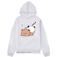 Kawaii Graphic Bubu Dudu Love Sleep Hoodies Bubu Dudu Sweatshirt Cartoon Panda Bear Women Casual Men