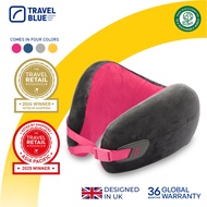 Travel Blue Infinity Pillow - High Density Memory Foam Ergonomic Travel Neck Pillow | Flight Pillow 