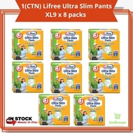 (1 CTN) Lifree Ultra Slim Pants Adult Diapers XL 9pc (35-50inch)