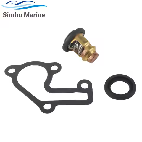 6E5-12411-20 50℃ 122℉ Thermostat with Gasket 682-12414-A1 for Yamaha 3 6 8 9.9 15 HP V6 Outboard Eng