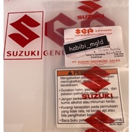 SUZUKI Warning warning Sticker Shogun smash satria lumba hiu Shogun 125 Arashi 125 SGPOriginal Motor