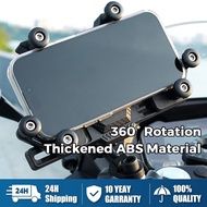 Motorcycle Mobile Phone Holder 360 Adjustable Rotation ABS+Alloy Universal Holder For Moto and Bike