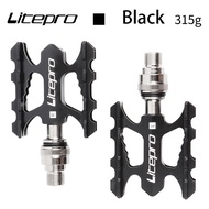 Litepro Folding Bike Pedal BMX Bicycle Quick Release Pedal CNC Aluminum Alloy Lubricating Bearings P