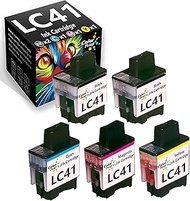 Color Print Compatible Ink Cartridge Replacement for Brother LC-41 LC41 LC41BK for DCP 110C 120C FAX
