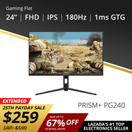 PRISM+ PG240 | 24” 180hz [1920 x 1080] FAST IPS 120% sRGB 1ms GTG eSports Grade Adaptive-Sync Gaming Monitor