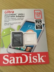 SanDisk Ultra microSD UHS-I 128GB 記憶卡-(終身保固) 80MB/s