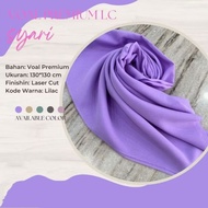 Plain Premium Voile Square Hijab UK 130 x 130 / Square Hijab / Can Be Uniformed (COD) EC