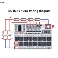 100A BMS 3S/4S/5S 12V-21V Li-ion Protection Balance Board