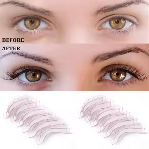 New 12Pcs/6size Lash Lift Pads, Jelly Lash Lift Rods Self Adhesive Silicone Pads C-Curl Eyelash Lift