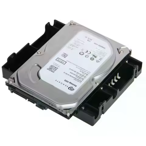 5.25 Optical Drive Position to 3.5 to 2.5 inch SSD 8CM Fan Hard Drive Holder
