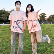 bajucouple TEE ART kaos couple kapelan baju kembaran pasangan cowok cewek tebal halus tumblr tee kop