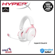 HYPERX CLOUD III GAMING HEADSET WHITE/PINK 9W1Q4AA